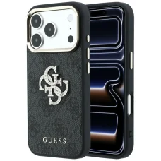 Apple iPhone 18 Pro Max / iPhone 17 Pro Max čierne puzdro Guess 4G & Big Strass Logo