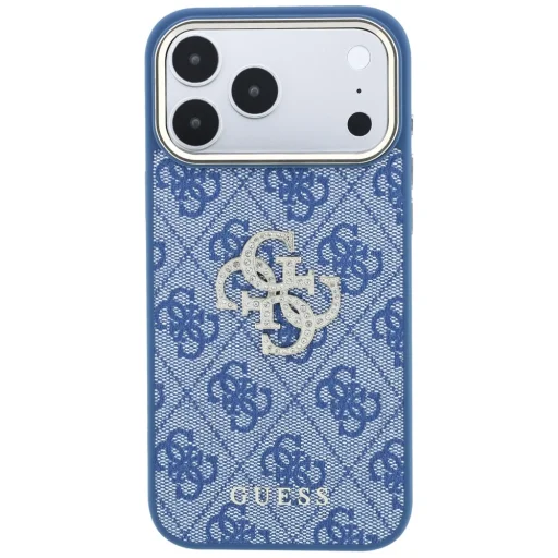 Apple iPhone 18 Pro Max / iPhone 17 Pro Max modré puzdro Guess 4G & Big Strass Logo - 3