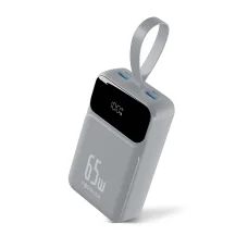 Forever Vibe-TB65 PD QC 65 W 20 000 mAh strieborná externá batéria powerbank