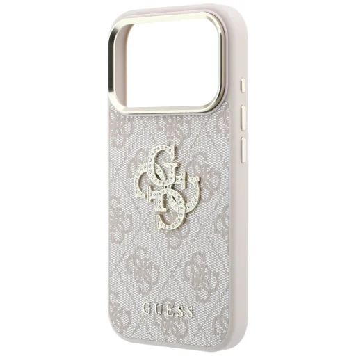 iPhone 18 Pro / iPhone 17 Pro ružový Guess 4G & Big Strass Logo kryt - 6