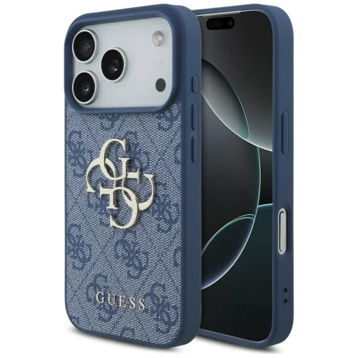  iPhone 18 Pro / iPhone 17 Pro Max kék Guess 4G Big Logo keménytok - 1