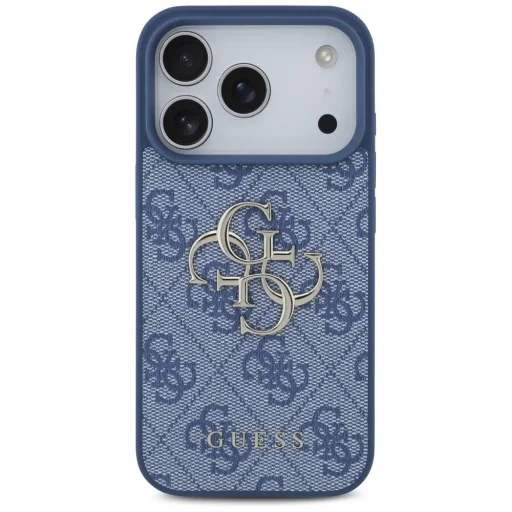 iPhone 18 Pro / iPhone 17 Pro Max modrý pevný kryt Guess 4G Big Logo - 3