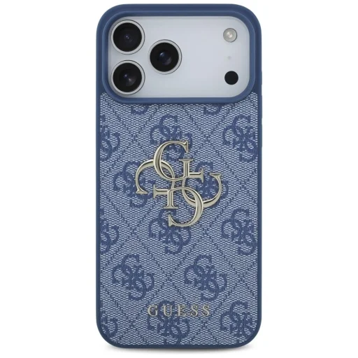 Apple iPhone 18 Pro Max / iPhone 17 Pro Max modrý Guess 4G Big Logo pevný kryt - 3