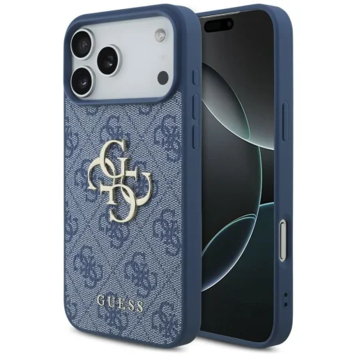 Apple iPhone 18 Pro Max / iPhone 17 Pro Max modrý Guess 4G Big Logo pevný kryt - 1