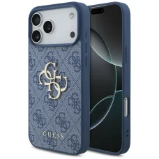 Apple iPhone 18 Pro Max / iPhone 17 Pro Max modrý Guess 4G Big Logo pevný kryt