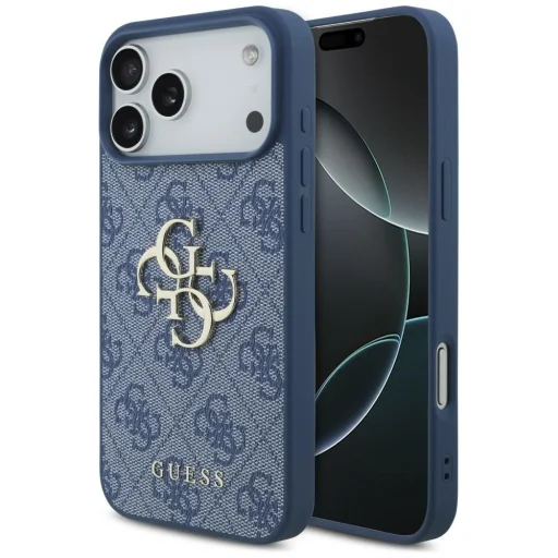 Apple iPhone 18 Pro Max / iPhone 17 Pro Max modrý Guess 4G Big Logo pevný kryt - 1