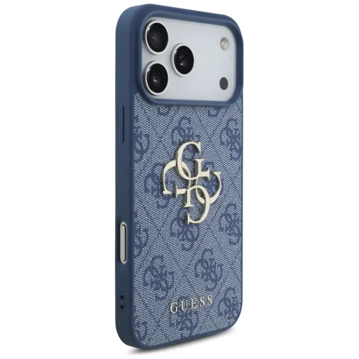 Apple iPhone 18 Pro Max / iPhone 17 Pro Max modrý Guess 4G Big Logo pevný kryt - 4