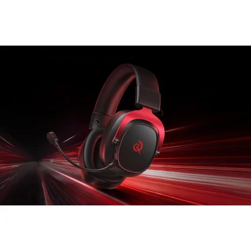 QCY Heroad VT200 Tri-Mode Edition gamer fejhallgató fekete-piros - 7
