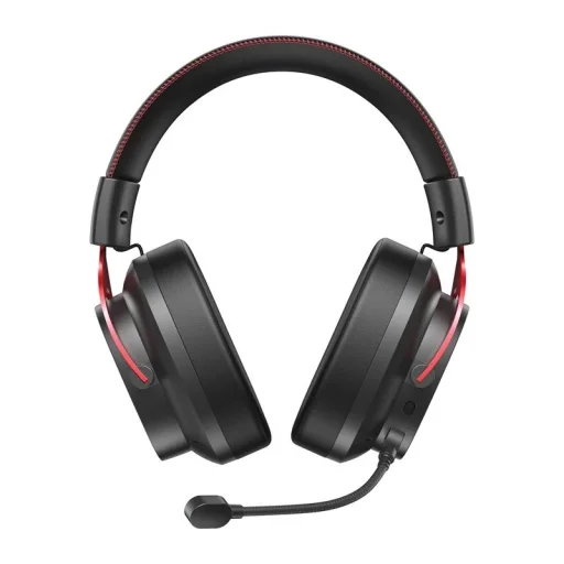QCY Heroad VT200 Tri-Mode Edition gamer fejhallgató fekete-piros - 3