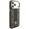  iPhone 18 Pro / iPhone 17 Pro barna Guess 4G with Stripe Round and Classic Logos MagSafe védőtok thumbnail