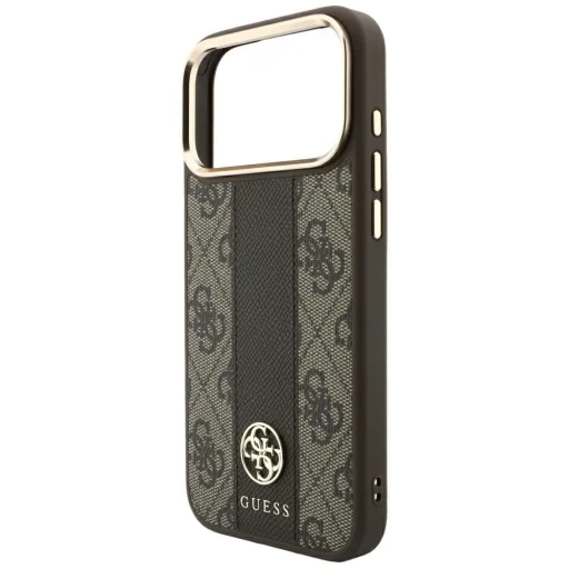  iPhone 18 Pro / iPhone 17 Pro barna Guess 4G with Stripe Round and Classic Logos MagSafe védőtok - 6