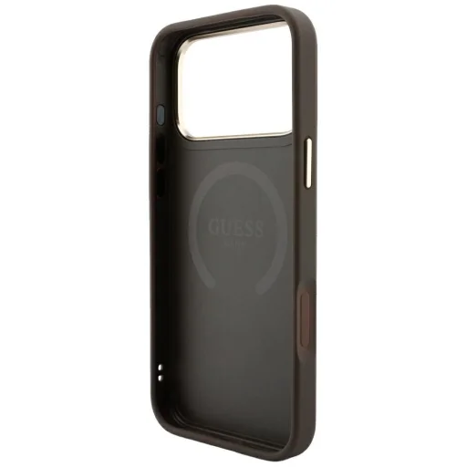  iPhone 18 Pro / iPhone 17 Pro barna Guess 4G with Stripe Round and Classic Logos MagSafe védőtok - 7