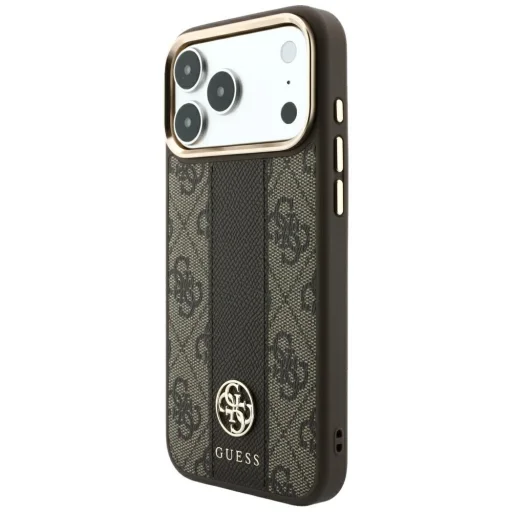 iPhone 18 Pro Max / iPhone 17 Pro Max hnedý Guess 4G with Stripe Round and Classic Logos MagSafe ochranný kryt - 2