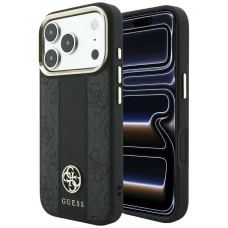  iPhone 18 Pro Max / iPhone 17 Pro Max Guess 4G csíkos, kerek és klasszikus logós MagSafe tok