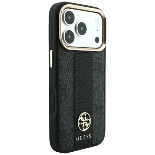 iPhone 18 Pro Max / iPhone 17 Pro Max Guess 4G pruhované puzdro s okrúhlym a klasickým logom MagSafe - 4