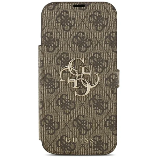 Apple iPhone 18 Pro Max / iPhone 17 Pro Max hnedé knižkové puzdro Guess Book 4G Metal Logo - 3