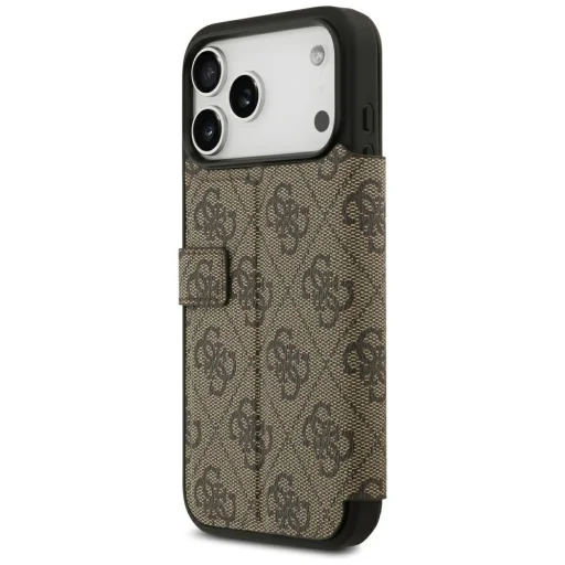 Apple iPhone 18 Pro Max / iPhone 17 Pro Max hnedé knižkové puzdro Guess Book 4G Metal Logo - 5