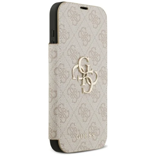 Apple iPhone 18 Pro Max / iPhone 17 Pro Max ružové knižkové puzdro Guess Book 4G Metal Logo - 4