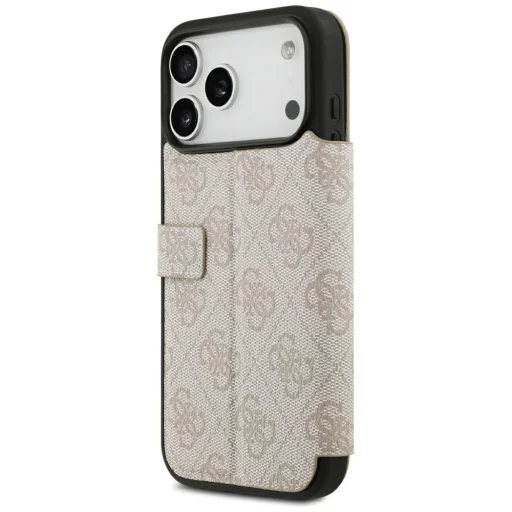 Apple iPhone 18 Pro Max / iPhone 17 Pro Max ružové knižkové puzdro Guess Book 4G Metal Logo - 5
