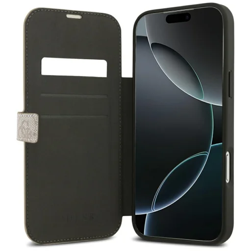 Apple iPhone 18 Pro Max / iPhone 17 Pro Max ružové knižkové puzdro Guess Book 4G Metal Logo - 6