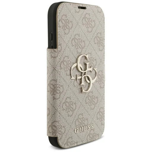  Apple iPhone 18 Pro / iPhone 17 Pro rózsaszín Guess 4G fém logós fliptok - 4