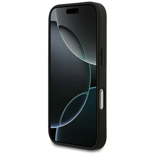 iPhone 18 Pro / iPhone 17 Pro čierny Guess Grained Gold Ring MagSafe pevný kryt - 5