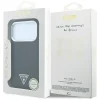 Čierne puzdro Guess Grained Triangle Logo MagSafe pre iPhone 18 Pro / 17 Pro thumbnail