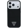 Čierne puzdro Guess Grained Triangle Logo MagSafe pre iPhone 18 Pro / 17 Pro thumbnail