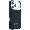 Čierne puzdro Guess Grained Triangle Logo MagSafe pre iPhone 18 Pro / 17 Pro thumbnail