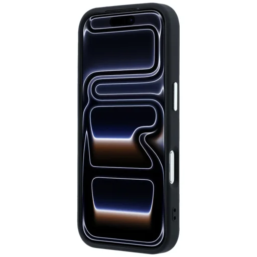 Čierne puzdro Guess Grained Triangle Logo MagSafe pre iPhone 18 Pro / 17 Pro - 5