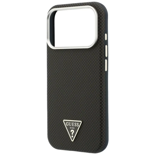  iPhone 18 Pro Max / 17 Pro Max barna Guess Kevlar Triangle Logo MagSafe védőtok - 7