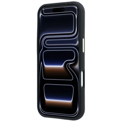 Hnedý ochranný kryt Guess Kevlar Triangle Logo MagSafe pre iPhone 18 Pro Max / 17 Pro Max - 6