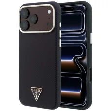 iPhone 18 Pro Max / 17 Pro Max bordové puzdro Guess Kevlar Triangle Logo MagSafe