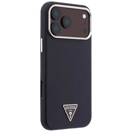  iPhone 18 Pro Max / 17 Pro Max bordó Guess Kevlar Triangle Logo MagSafe tok - 4
