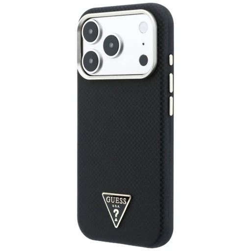 iPhone 18 Pro / 17 Pro čierny Guess Kevlar Triangle Logo MagSafe ochranný kryt - 2