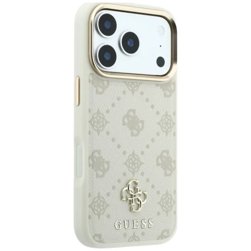  iPhone 18 Pro / 17 Pro bézs Guess Peony 4G Small Logo MagSafe tok - 4