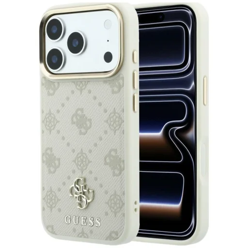  iPhone 18 Pro / 17 Pro bézs Guess Peony 4G Small Logo MagSafe tok - 1