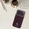  iPhone 18 Pro / 17 Pro bordó Guess Stripe Peony 4G Logo MagSafe védőtok thumbnail