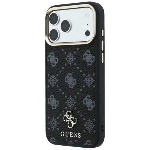  iPhone 18 Pro Max / 17 Pro Max fekete Guess Peony 4G Small Logo MagSafe védőtok - 2