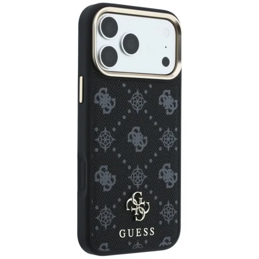  iPhone 18 Pro Max / 17 Pro Max fekete Guess Peony 4G Small Logo MagSafe védőtok - 4