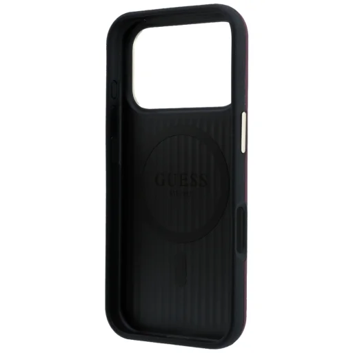 iPhone 18 Pro Max / 17 Pro Max bordový Guess Perforated 4G Gold Logo MagSafe pevný kryt - 7