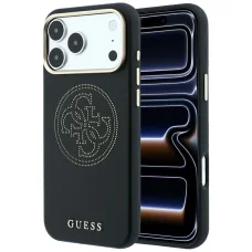 iPhone 18 Pro Max / 17 Pro Max čierne puzdro Guess Perforated 4G MagSafe