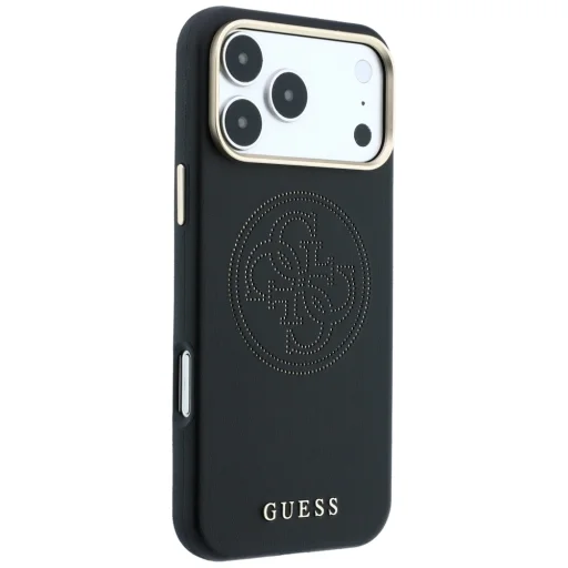 iPhone 18 Pro Max / 17 Pro Max čierne puzdro Guess Perforated 4G MagSafe - 4