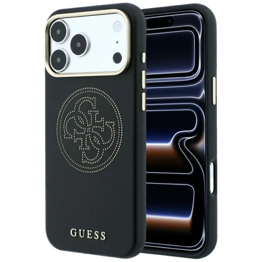 iPhone 18 Pro Max / 17 Pro Max čierne puzdro Guess Perforated 4G MagSafe - 1