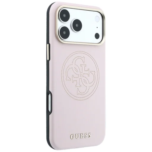 iPhone 18 Pro Max / 17 Pro Max ružový Guess Perforated 4G MagSafe zadný kryt - 4