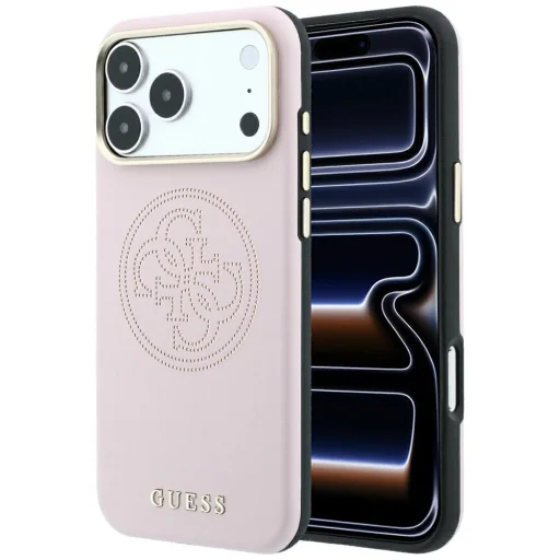 iPhone 18 Pro Max / 17 Pro Max ružový Guess Perforated 4G MagSafe zadný kryt - 1
