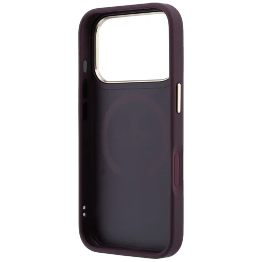 iPhone 18 Pro / 17 Pro bordové Guess Saffiano Peony & Ring MagSafe ochranné puzdro - 7