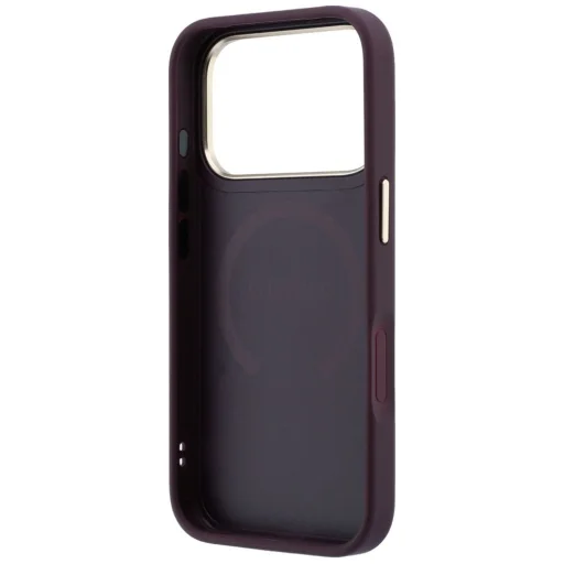 iPhone 18 Pro / 17 Pro bordové Guess Saffiano Peony & Ring MagSafe ochranné puzdro - 7
