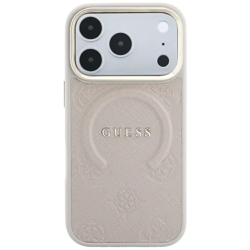 Guess Saffiano Peony & Ring MagSafe tok iPhone 18 Pro / 17 Pro készülékhez, rózsaszín - 3
