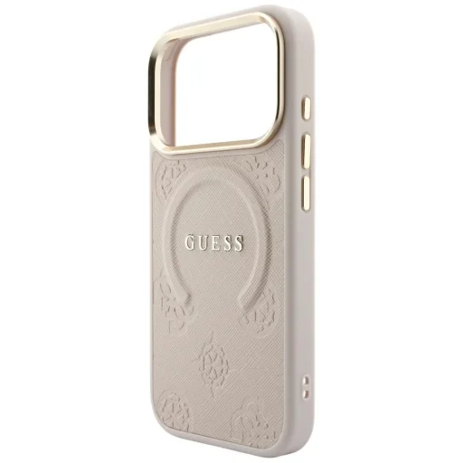 Guess Saffiano Peony & Ring MagSafe tok iPhone 18 Pro / 17 Pro készülékhez, rózsaszín - 6